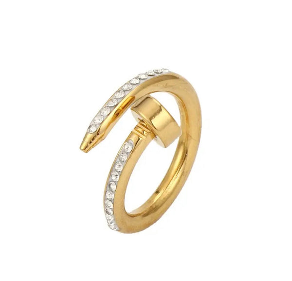 ✨Crystal zircon nail ring ✨