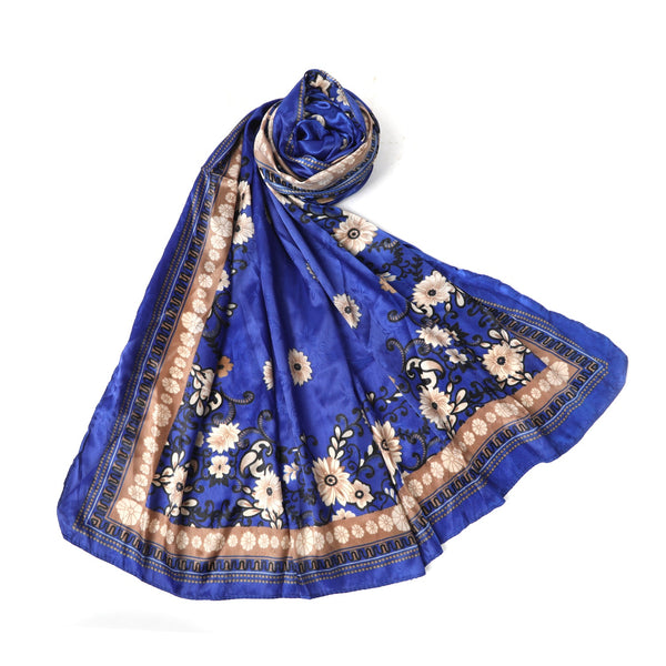 Women's Silk Scarf - Blue
