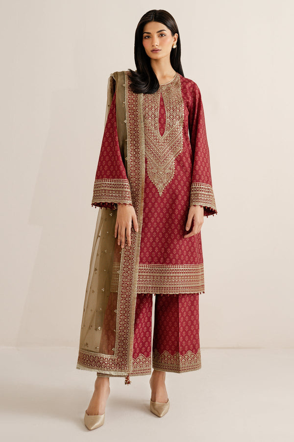Embroidered Raw Silk UR-7057