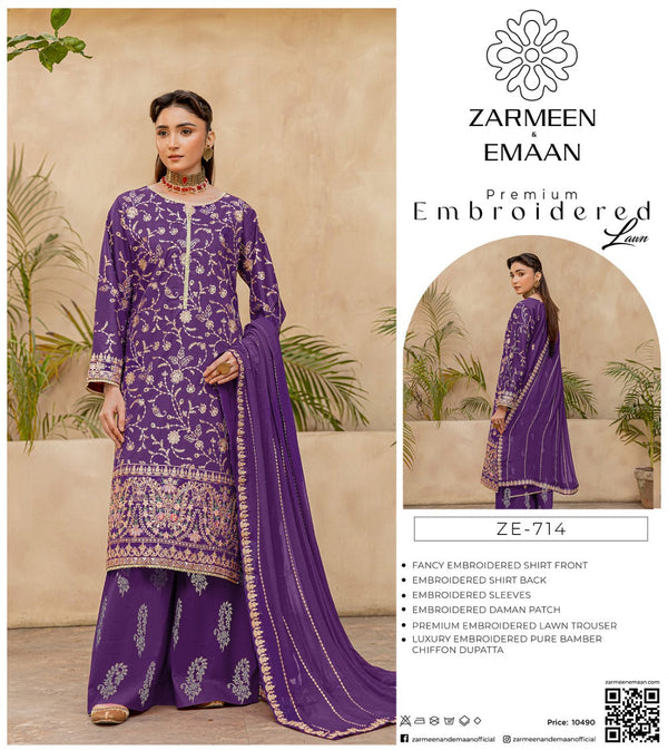 Premium Embroidered Lawn