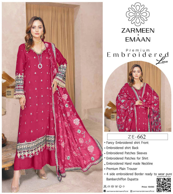 Premium Embroidered Lawn