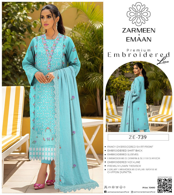 Premium Embroidered Lawn