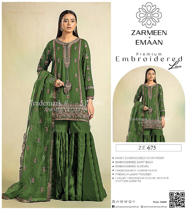 Premium Embroidered Lawn