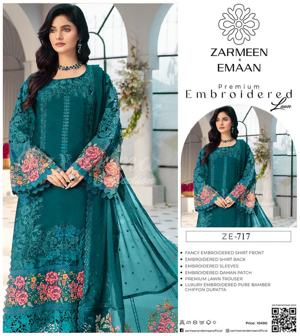 Premium Embroidered Lawn Suit